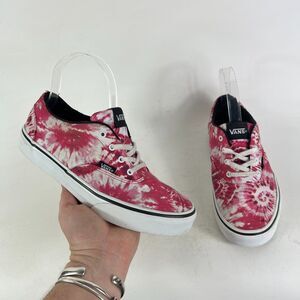 Vans Doheny Sneakers Kids 5 Pink Tie Dye Lace Up Low Top Running Athletic Shoes